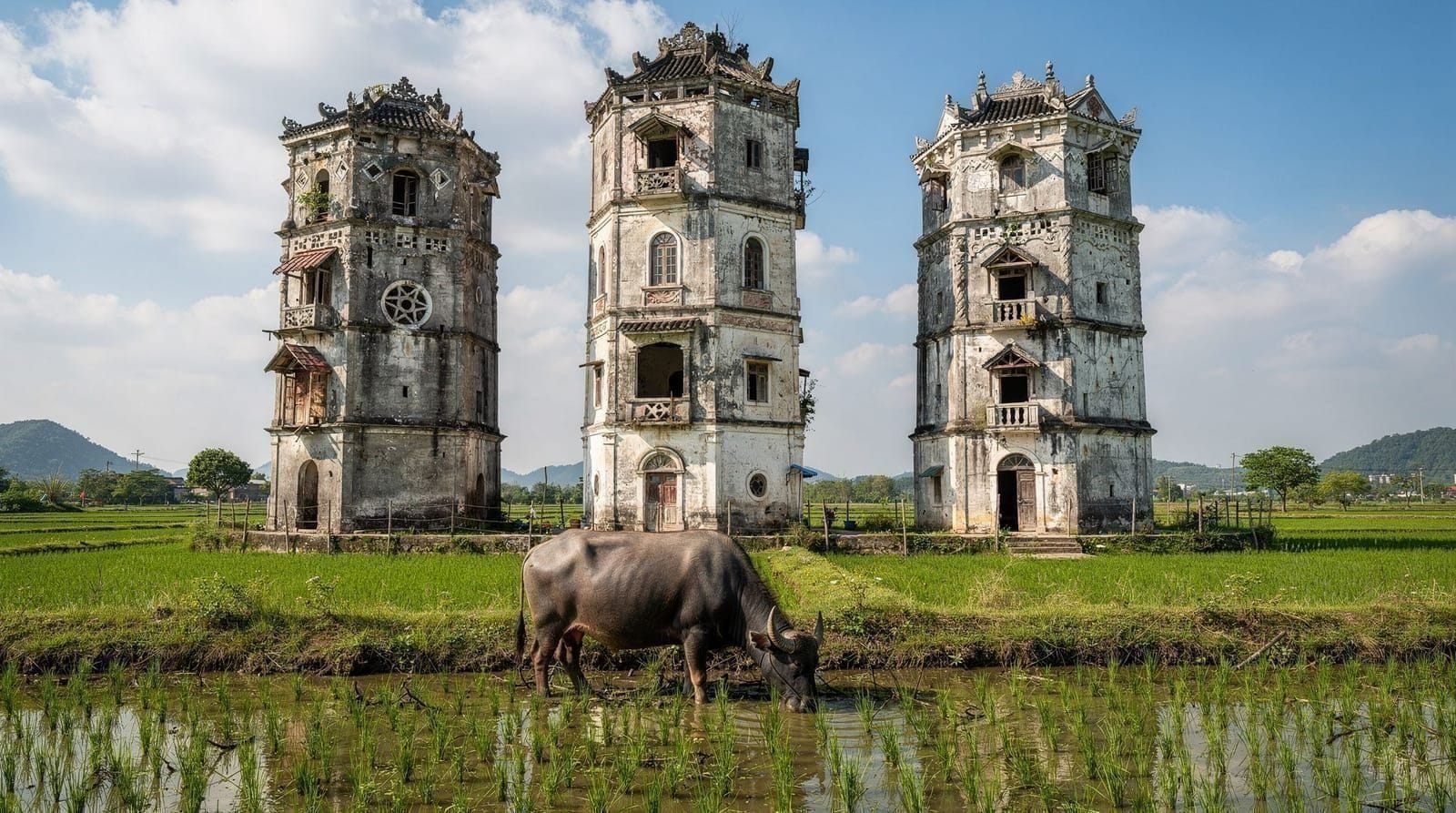 Kaiping diaolou watchtowers: UNESCO heritage in the Pearl River Delta