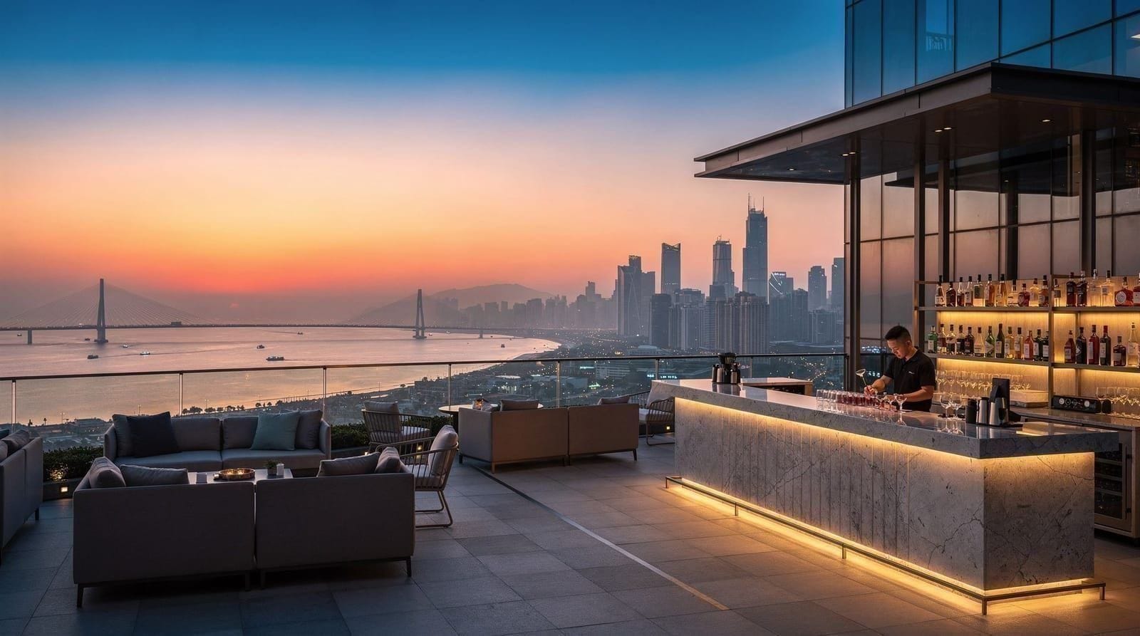 Shenzhen rooftop bars — the best elevated views and drinks in the city